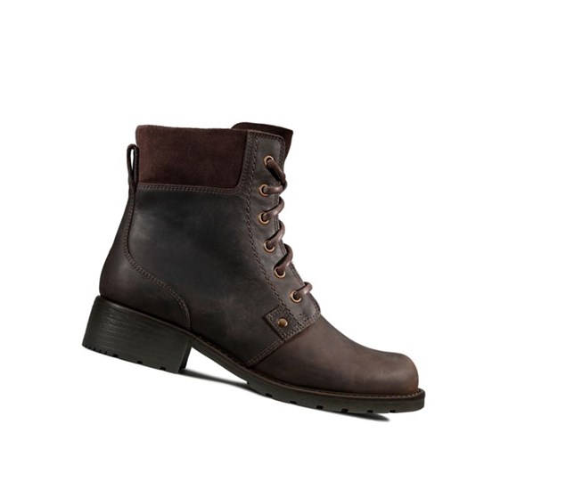 Clarks Orinoco Spice Nubuck Clenkove Cizmy Damske Tmavo Hnede | DMKJ-75890