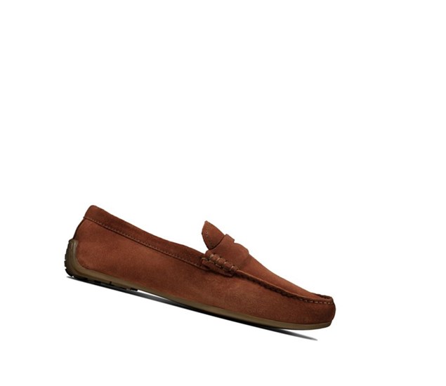 Clarks Reazor Penny Semisove Slip On & Mokasiny Panske Hnede | FTHQ-68754