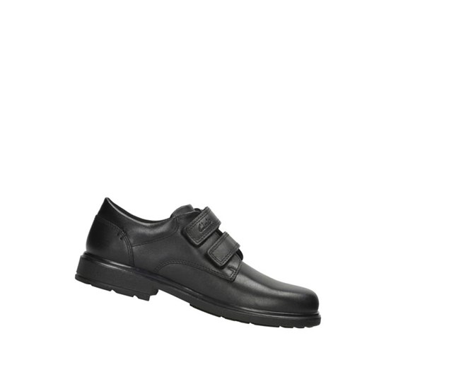 Clarks Remi Pace Kozene Skolske Topanky Chlapcenske Čierne | WHTK-27968