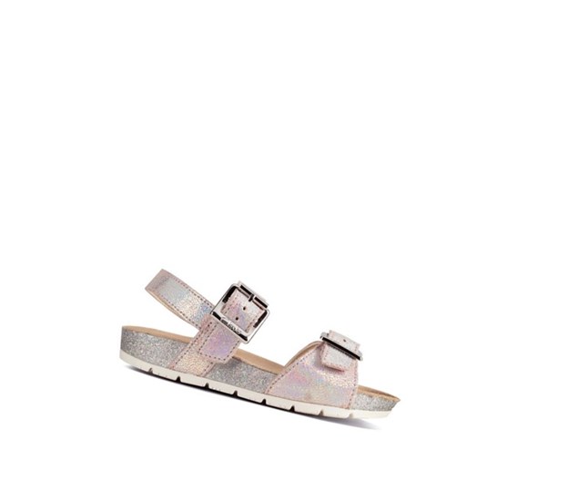 Clarks River Sand Kozene Sandale Casual Dievcenske Ruzove | FWTI-52718