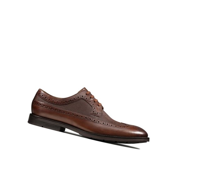 Clarks Ronnie Limit Kozene Brogue Topanky Panske Tmavo Hnede | ATNX-65987