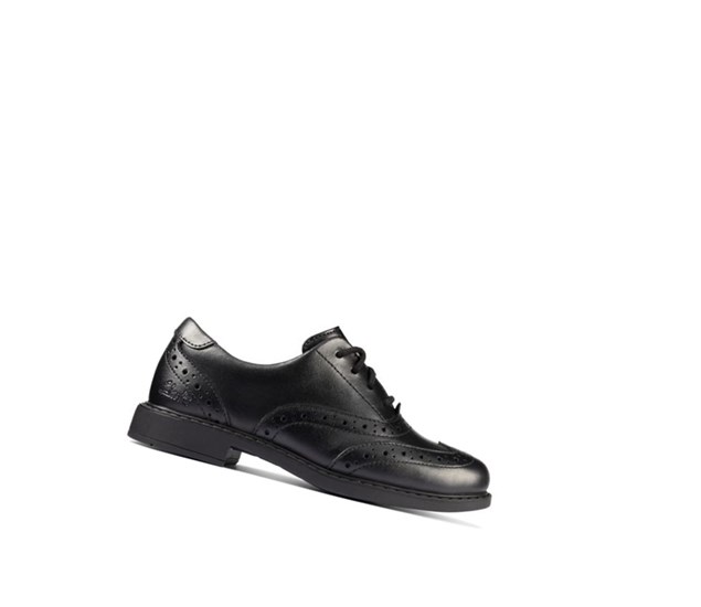 Clarks Scala Kozene Skolske Topanky Chlapcenske Čierne | BOIE-36702