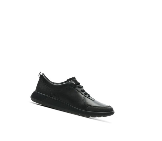 Clarks Scape Street Kozene Skolske Topanky Chlapcenske Čierne | NCMV-41205