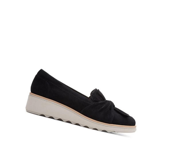 Clarks Sharon Dasher Semisove Mokasiny Damske Čierne | RLPN-73895