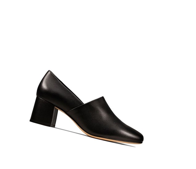 Clarks Sheer Lily Kozene Podpätky Damske Čierne | ECMQ-03751