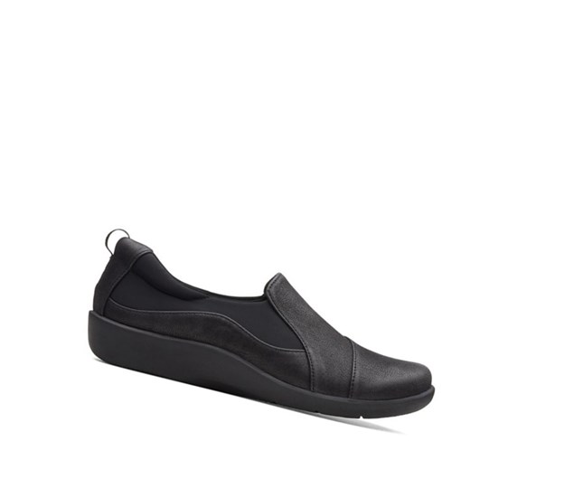 Clarks Sillian Paz Siroke Topanky Fit Slip On Tenisky Damske Čierne | JFBN-90347