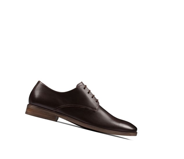 Clarks Stanford Walk Kozene Siroke Topanky Fit Vychadzkove Topanky Panske Tmavo Hnede | KBMI-69170