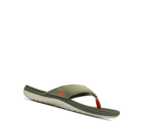 Clarks Step Beat Dune Sandale Casual Panske Olivovo Zelená | HFOU-20781