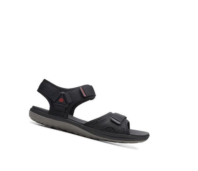 Clarks Step Beat Sun Textilne Sandale Casual Panske Čierne | RDGB-78253