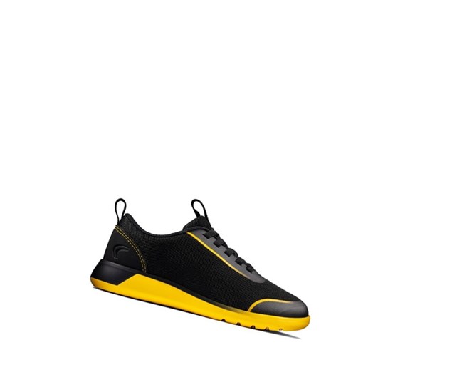 Clarks Suburb Spark Tenisky Chlapcenske Čierne Žlté | FUXB-64312