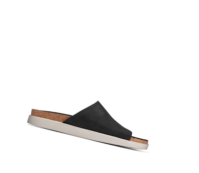 Clarks Sunder Slapky Nubuck Kozene Slip On Tenisky Panske Čierne | TKMU-24176