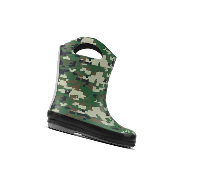 Clarks Tarri Star Gumaky Chlapcenske Olivovo Zelená Maskacove | IQOU-56298