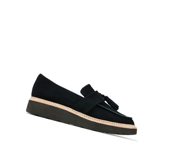 Clarks Trace Tassel Semisove Mokasiny Damske Čierne | VBRY-34057