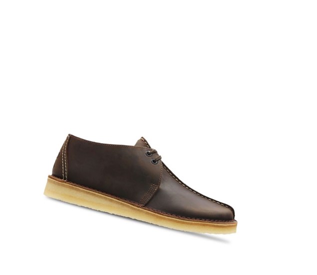 Clarks Trek Kozene Púštne Čižmy Panske Tmavo Hnede | ZECI-04782