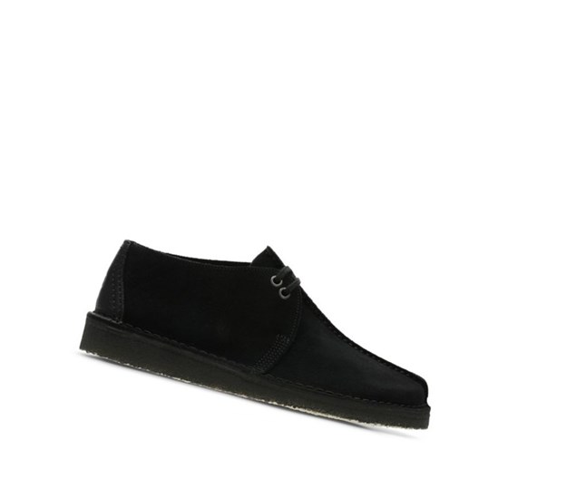 Clarks Trek Semisove Púštne Čižmy Panske Čierne | WLQH-18935