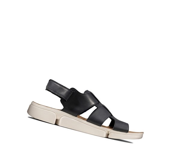 Clarks Tri Cove Sky Kozene Sandale Casual Panske Námornícka Modrá | ZGEI-49560