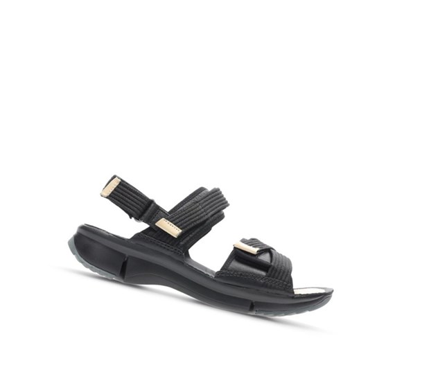 Clarks Tri Walk Semisove Ploche Sandale Damske Čierne | AEMP-34107
