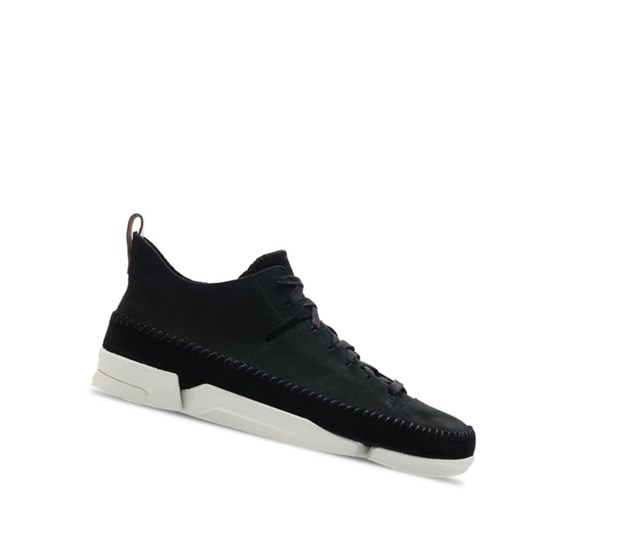 Clarks Trigenic Flex Nubuck Semisove Tenisky Panske Čierne | CZAJ-14026
