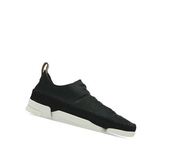 Clarks Trigenic Flex Nubuck Tenisky Damske Čierne | PKLJ-02914