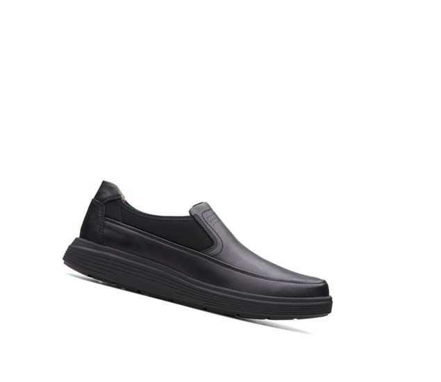 Clarks Un Abode Go Kozene Slip On Tenisky Panske Čierne | FMTC-07836