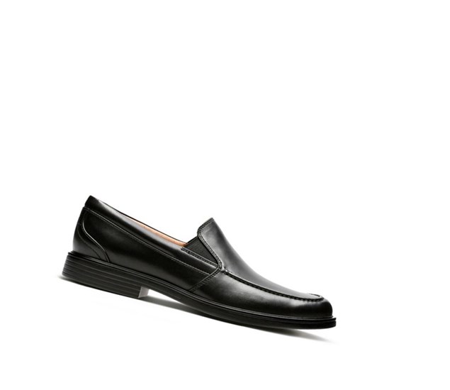Clarks Un Aldric Slip Kozene Slip On Tenisky Panske Čierne | RPNJ-02947