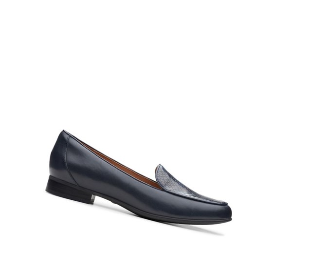 Clarks Un Blush Ease Kozene Mokasiny Damske Námornícka Modrá | RXWD-40627