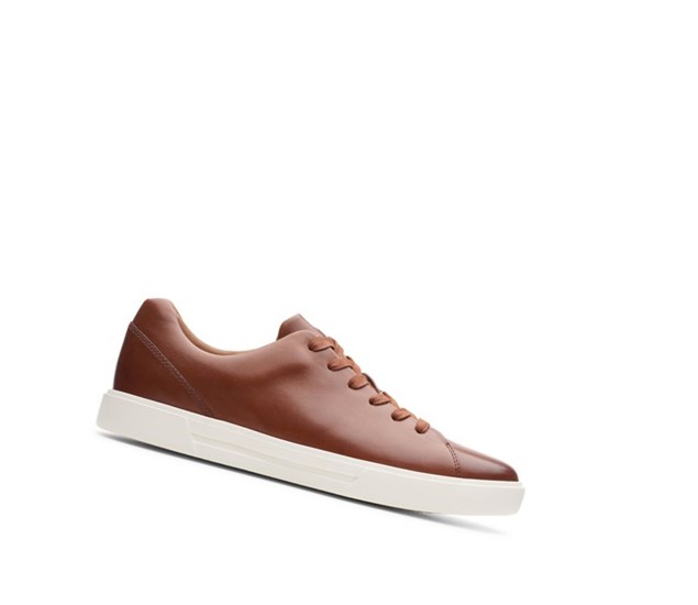 Clarks Un Costa Cipkovane Kozene Tenisky Panske Hnede | OYTX-26478