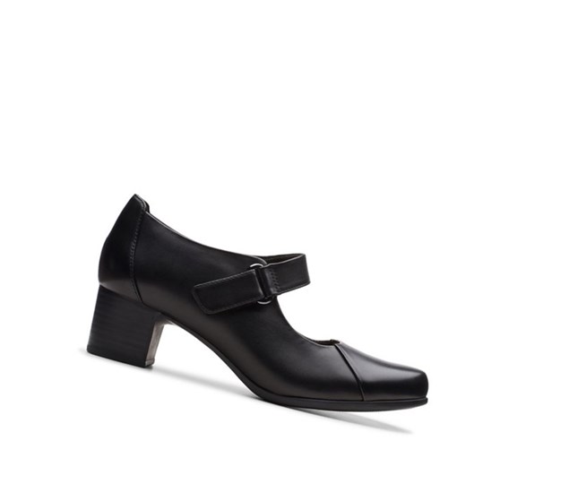Clarks Un Damson Vibe Kozene Siroke Topanky Fit Topanky Mary Janes Damske Čierne | HXTO-12983