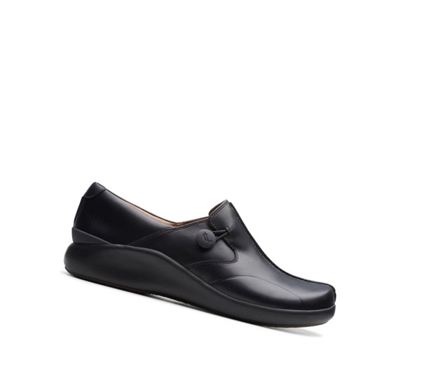 Clarks Un Loop 2 Walk Kozene Vychadzkove Topanky Damske Čierne | DLSH-74190