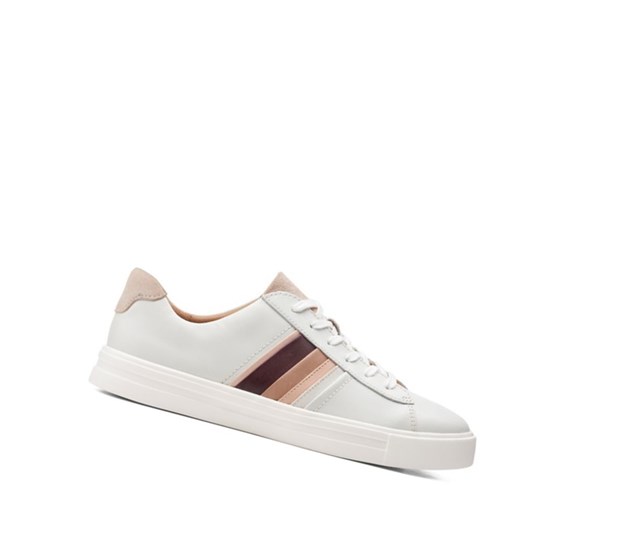 Clarks Un Maui Band Kozene Snurovacie Topanky Damske Biele | GRPM-50946
