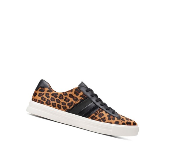 Clarks Un Maui Band Print Pony Kozene Tenisky Damske Leopardie | OZAM-93861