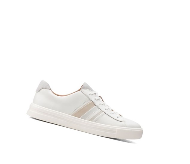 Clarks Un Maui Band Semisove Brogue Topanky Damske Biele | OAEM-83205