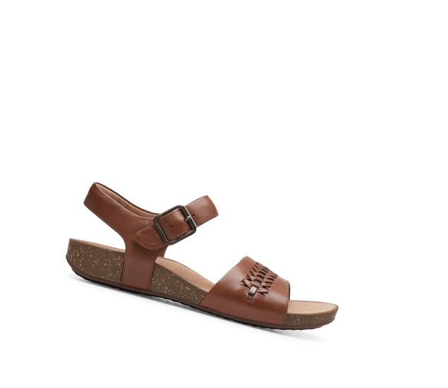 Clarks Un Perri Way Kozene Ploche Sandale Damske Tmavo Hnede | ALDI-74058