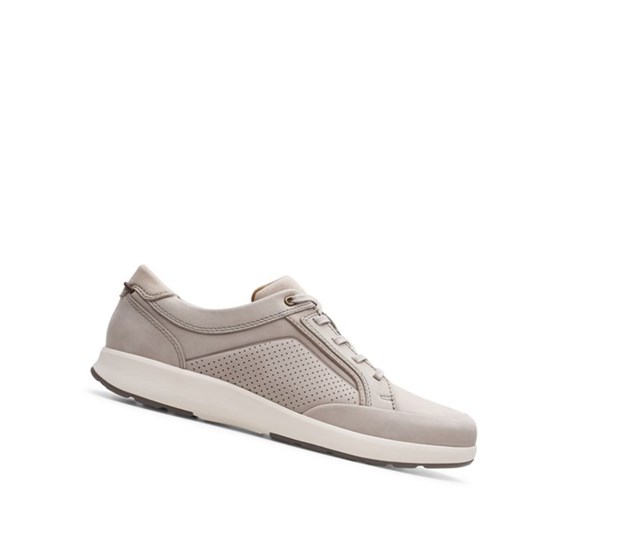 Clarks Un Trailove Form Nubuck Semisove Tenisky Panske Zlate | NTZH-16982