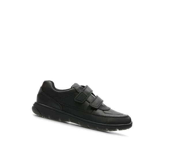 Clarks Venture Walk Kozene Vychadzkove Topanky Chlapcenske Čierne | ZMSL-14986