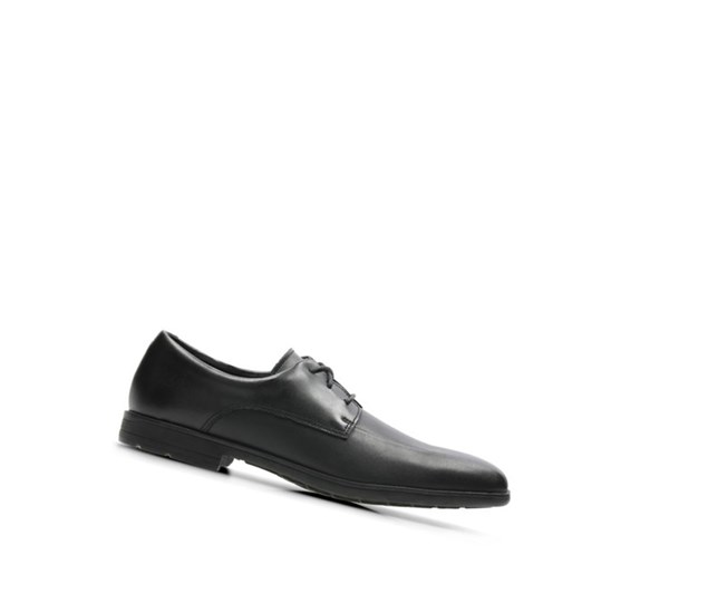 Clarks Willis Lad Kozene Skolske Topanky Chlapcenske Čierne | KHPB-36057