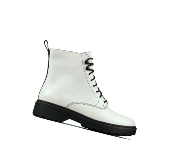Clarks Witcombe Hi Kozene Snurovacie Topanky Damske Biele | SAQU-76302