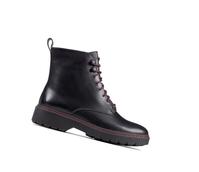 Clarks Witcombe Hi Kozene Snurovacie Topanky Damske Čierne | XNIC-89701